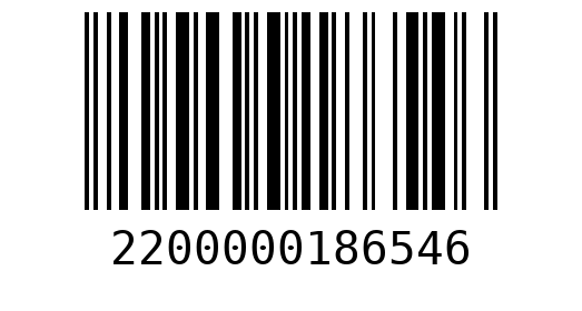 Штрихкод 2200000186546