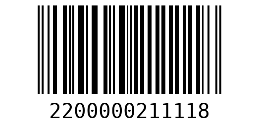 Штрихкод 2200000211118
