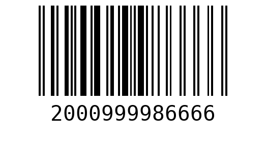 Штрихкод 2000999986666