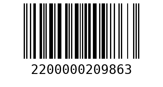 Штрихкод 2200000209863