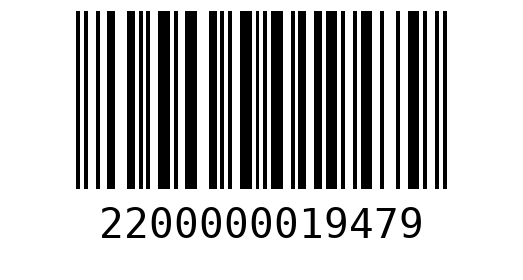 Штрихкод 2200000019479