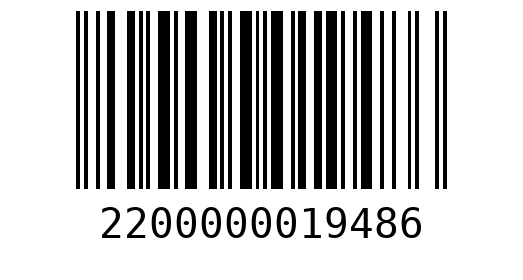 Штрихкод 2200000019486