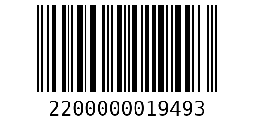 Штрихкод 2200000019493