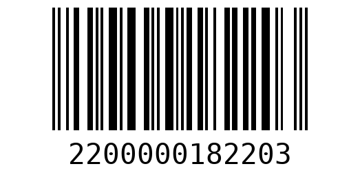 Штрихкод 2200000182203