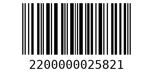 Штрихкод 2200000025821