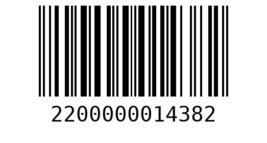 Штрихкод 2200000014382
