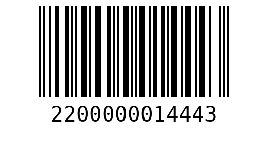 Штрихкод 2200000014443
