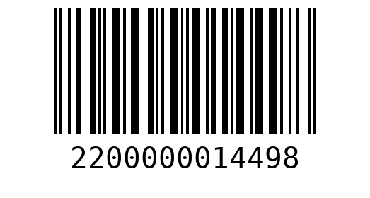 Штрихкод 2200000014498