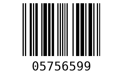 Штрихкод 05756599