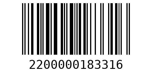 Штрихкод 2200000183316