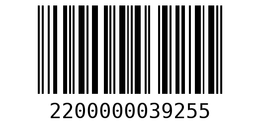Штрихкод 2200000039255
