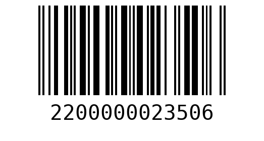 Штрихкод 2200000023506
