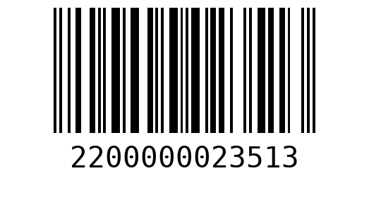 Штрихкод 2200000023513
