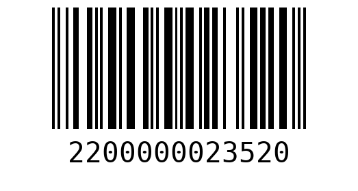 Штрихкод 2200000023520