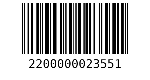 Штрихкод 2200000023551