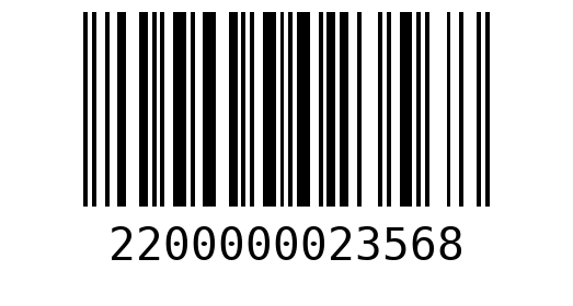 Штрихкод 2200000023568