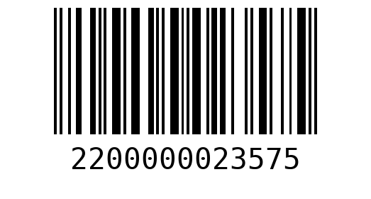 Штрихкод 2200000023575