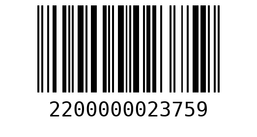 Штрихкод 2200000023759