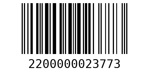Штрихкод 2200000023773