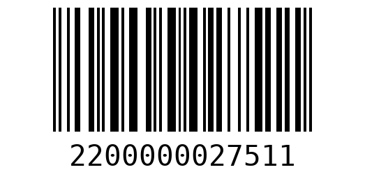 Штрихкод 2200000027511
