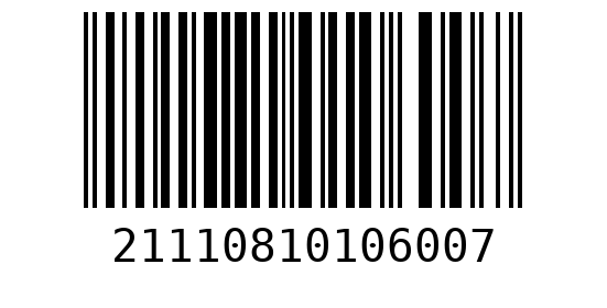 Штрихкод 21110810106000