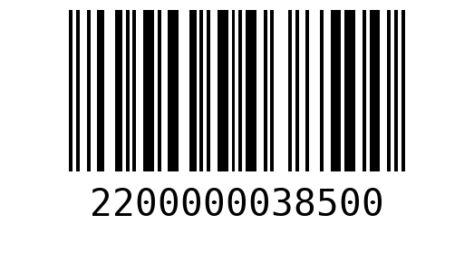 Штрихкод 2200000038500