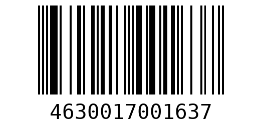 Штрихкод 4630017001637