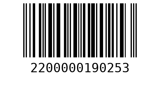 Штрихкод 2200000190253
