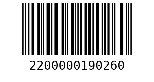 Штрихкод 2200000190260