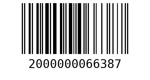 Штрихкод 2000000066387