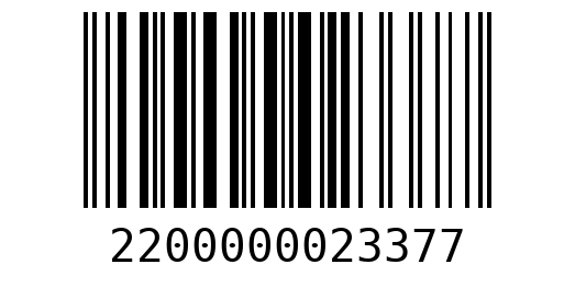 Штрихкод 2200000023377