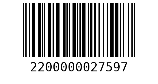 Штрихкод 2200000027597