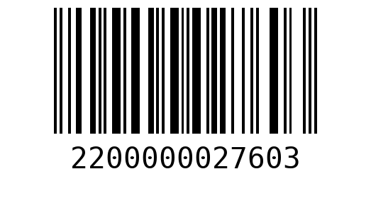 Штрихкод 2200000027603