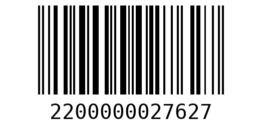 Штрихкод 2200000027627