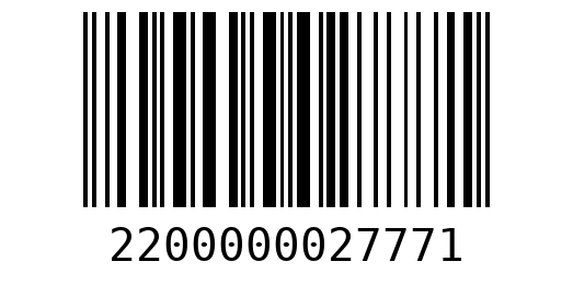 Штрихкод 2200000027771