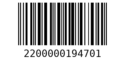 Штрихкод 2200000194701