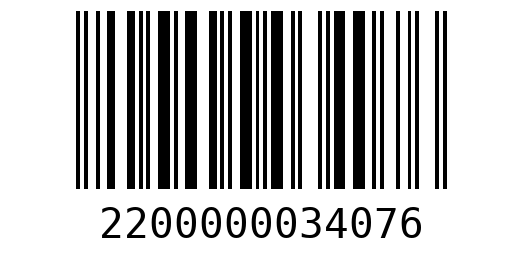 Штрихкод 2200000034076
