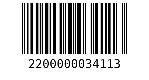 Штрихкод 2200000034113