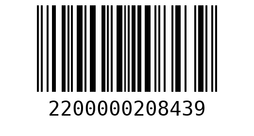 Штрихкод 2200000208439