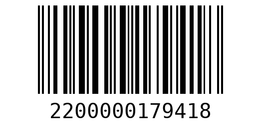 Штрихкод 2200000179418