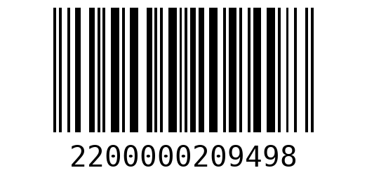 Штрихкод 2200000209498