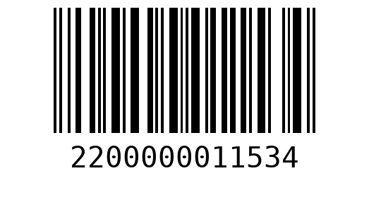 Штрихкод 2200000011534