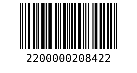 Штрихкод 2200000208422