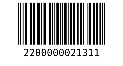Штрихкод 2200000021311