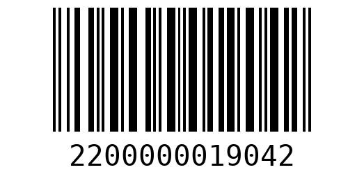 Штрихкод 2200000019042