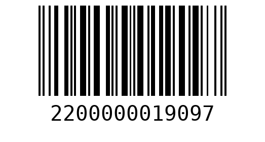 Штрихкод 2200000019097
