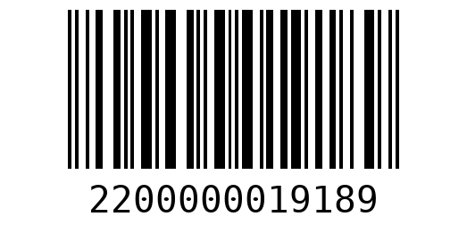 Штрихкод 2200000019189