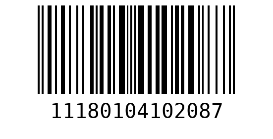 Штрихкод 11180104102082