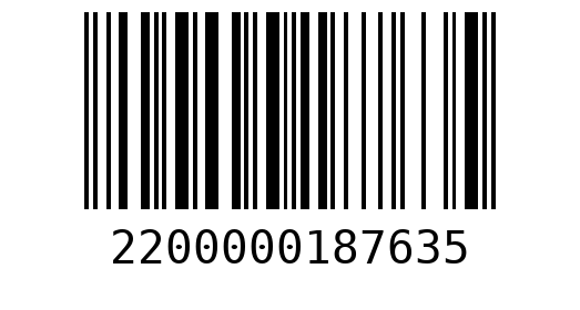 Штрихкод 2200000187635