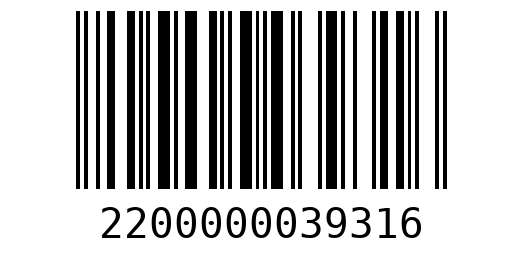 Штрихкод 2200000039316